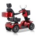 BSH Elektromobil für Senioren Seniorenmobil – 800 W, 15 km/h, elektromagnetische Bremse Rot
