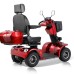 BSH Elektromobil für Senioren Seniorenmobil – 500 W, 15 km/h, elektromagnetische Bremse Rot