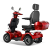 BSYS 4-Rad-Mobilitätsroller, 500 W, 15 km/h, Elektromagnetische Bremse, Rot