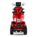 BSYS 4-Rad-Mobilitätsroller, 500 W, 15 km/h, Elektromagnetische Bremse, Rot