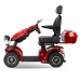 BSYS 4-Rad-Mobilitätsroller, 500 W, 15 km/h, Elektromagnetische Bremse, Rot