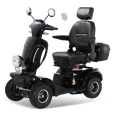 BSYS 4-Rad-Mobilitätsroller, 500 W, 15 km/h, Elektromagnetische Bremse, Schwarz