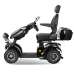 BSYS 4-Rad-Mobilitätsroller, 500 W, 15 km/h, Elektromagnetische Bremse, Schwarz