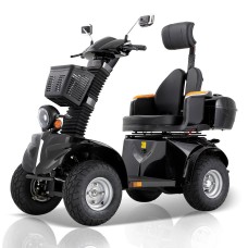 DJD-4-Rad-roller Elektrisch Senioren 1000 W 12/25 km/h All-Terrain-Reifen Schwarz