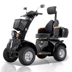 DJD-4-Rad-roller Elektrisch Senioren 1000 W 12/25 km/h All-Terrain-Reifen Schwarz