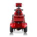DJD2D 4-Rad-Mobilitätsroller, 1000 W, 15 km/h, Elektromagnetische Bremse, Rot