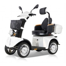 DJ(x)-4-Rad-roller Elektrisch Senioren, 1000 W, 25 km/h, Intelligenter Sitz，Weiß+