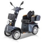 DJ(x)-4-Rad-roller Elektrisch Senioren, 1000 W, 25 km/h, Intelligenter Sitz，Mattschwarz