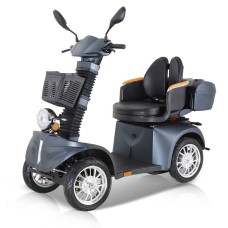 DJ(x)-4-Rad-roller Elektrisch Senioren, 1000 W, 25 km/h, Intelligenter Sitz，Mattschwarz
