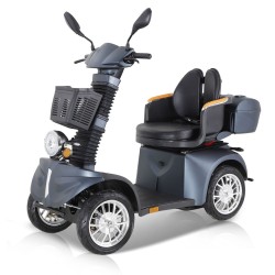 DJ(x)-4-Rad-roller Elektrisch Senioren, 1000 W, 25 km/h, Intelligenter Sitz，Mattschwarz