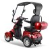 XL-4-Rad-Elektromobil für Senioren Seniorenmobil, 1000 W, 25 km/h, 30-50 km Reichweite Rot