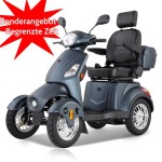 XL-4-Rad-Elektromobil für Senioren Seniorenmobil, 500 W, 25 km/h, 40–60 km Reichweite Mattschwarz