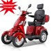 XL-4-Rad-Elektromobil für Senioren Seniorenmobil, 500 W, 25 km/h, 40–60 km Reichweite Rot